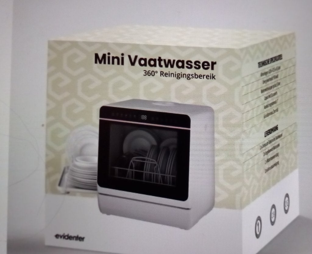 Mini vaatwasser compact, Witgoed en Apparatuur, Vaatwasmachines, Ophalen, Gebruikt, Minder dan 10 liter, Vrijstaand