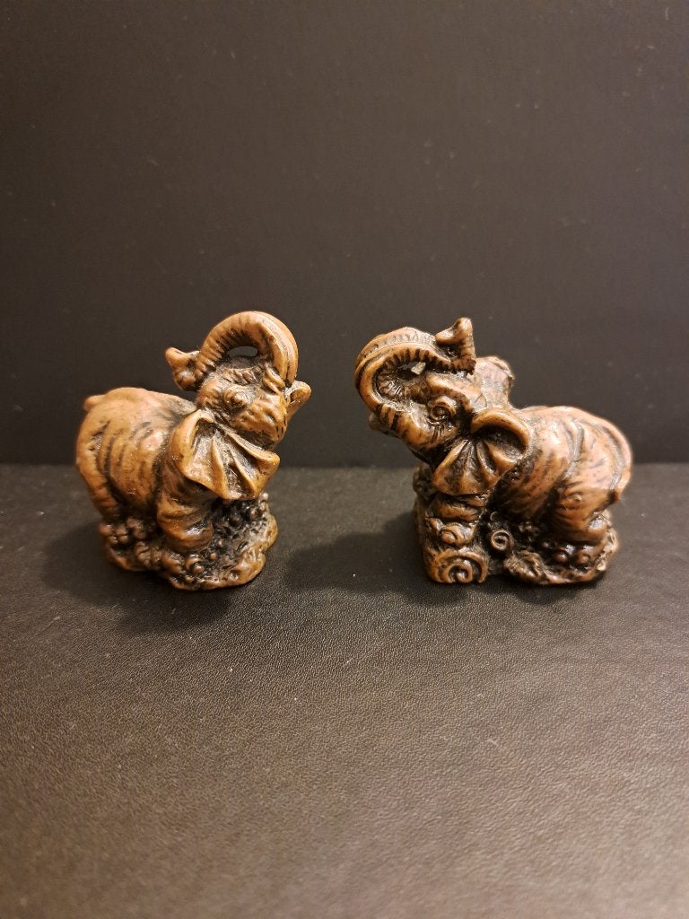Twee kleine olifantjes - decoratie, Ophalen of Verzenden, Gebruikt, Dier