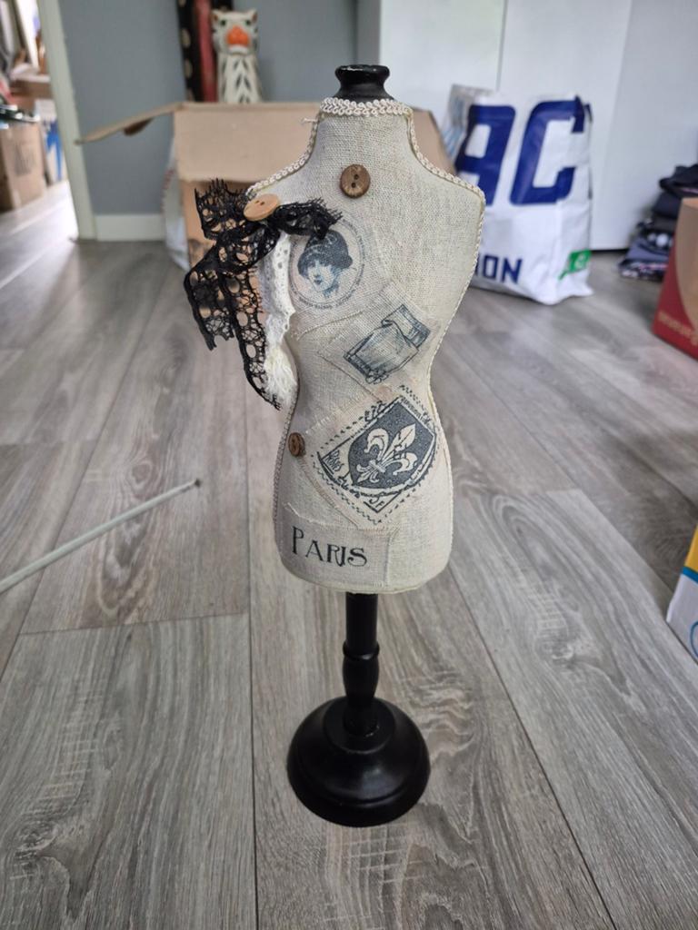 Decoratieve Mini Paspop - Vintage Stijl, Ophalen of Verzenden, Gebruikt
