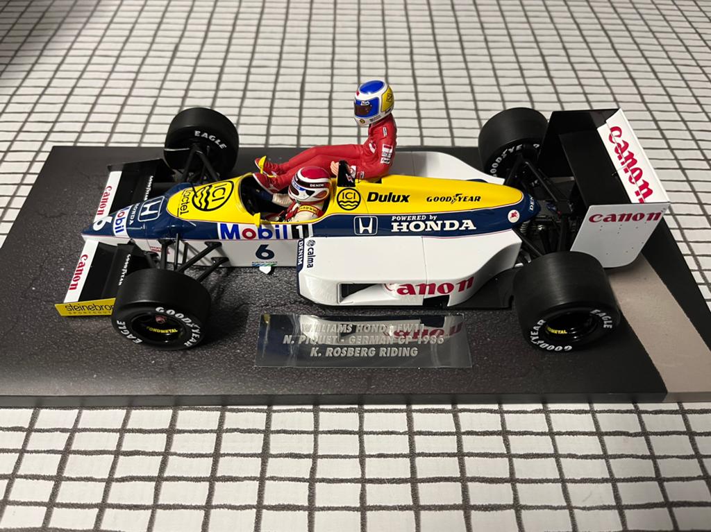 Williams Honda Piquet Taxi Rosberg German GP 1986 F1 1:18, Verzenden, Nieuw, Auto, MiniChamps