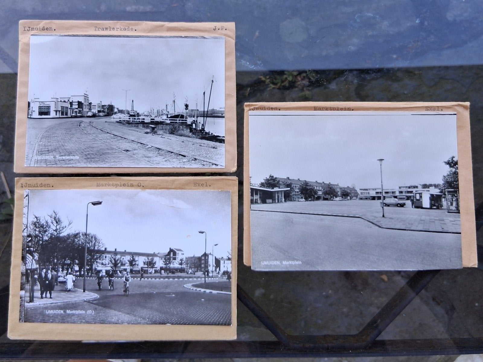 IJmuiden, 10 x glasplaat JosPe., Verzamelen, Ansichtkaarten | Nederland, Ongelopen, Noord-Holland, 1960 tot 1980, Ophalen of Verzenden