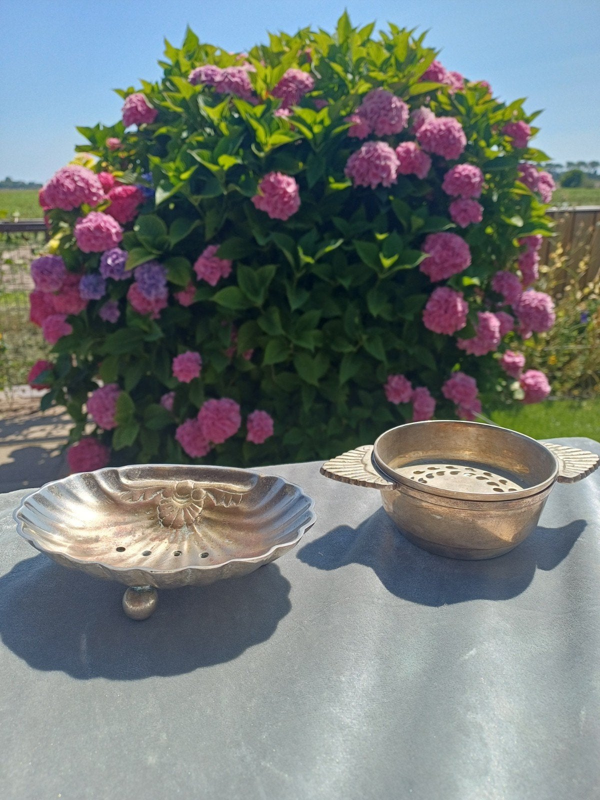 Oud Metalen Zeepbakje en een Lekbakje voor € 15, Antiek en Kunst, Ophalen