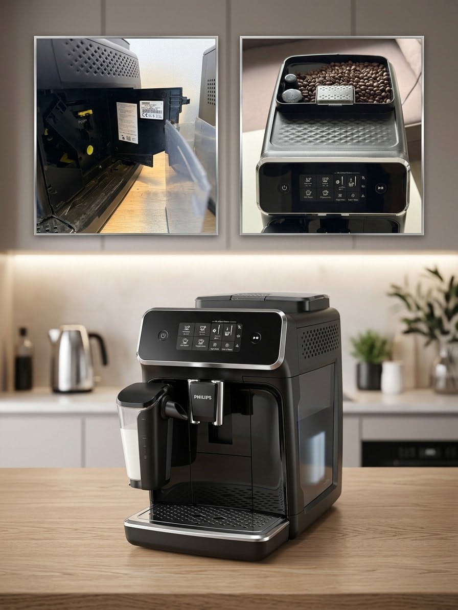 Philips EP2231 koffiemachine LatteGo nette staat, Witgoed en Apparatuur, Ophalen of Verzenden, Zo goed als nieuw, Koffiemachine