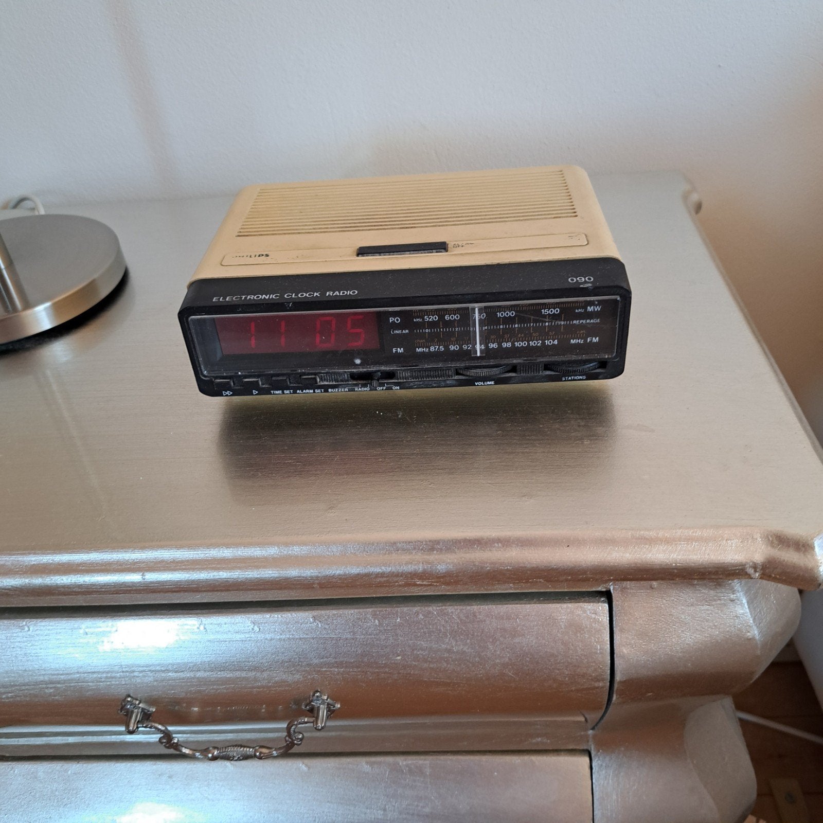Retro Philips wekkerradio 70er jaren (Dordrecht), Ophalen of Verzenden, Gebruikt, Digitaal