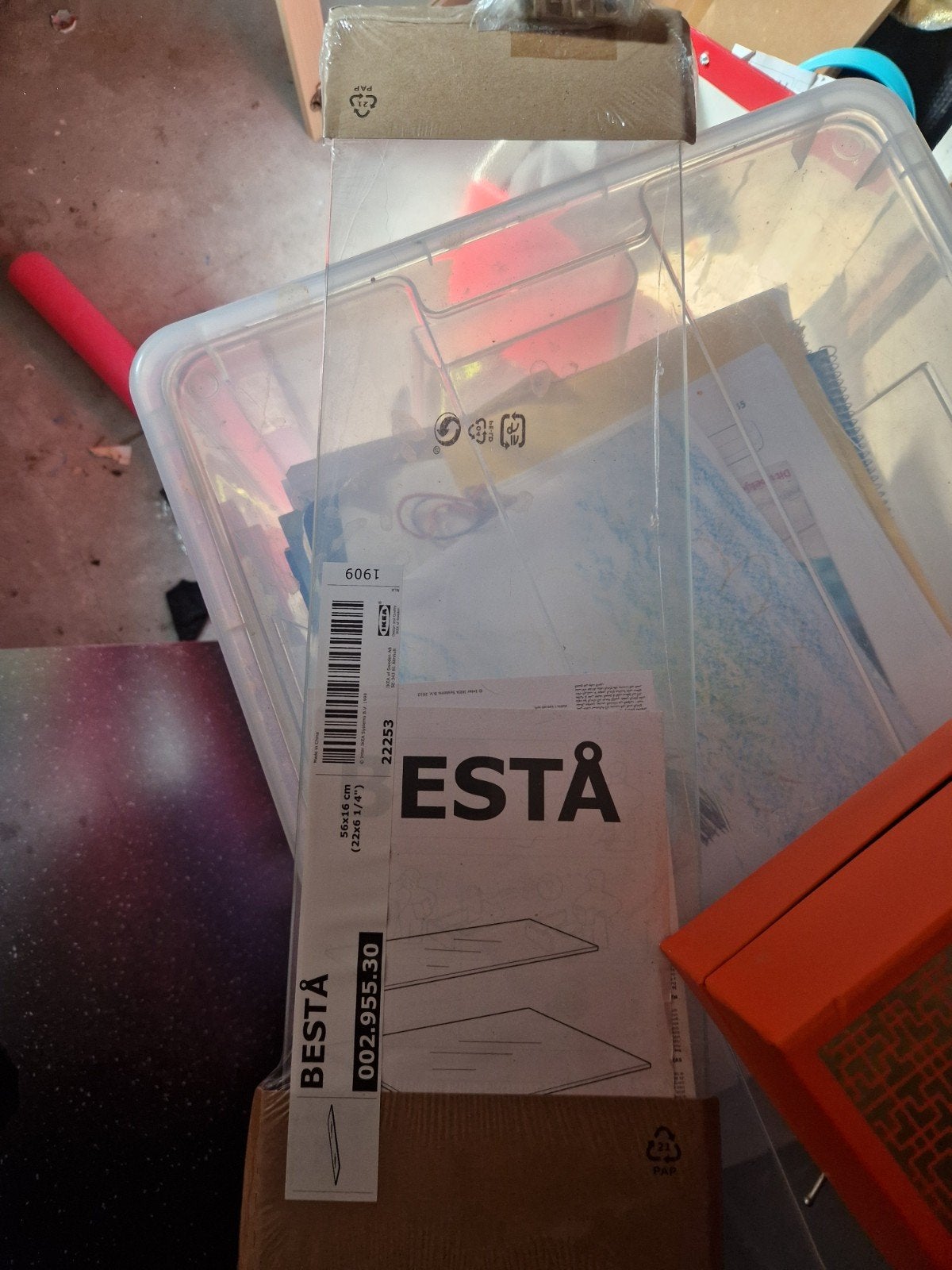 besta glazen plank ondiep, Ophalen, Nieuw