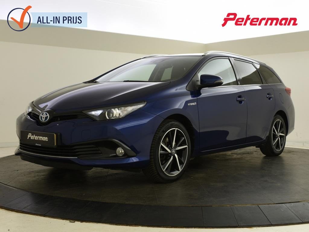 Toyota Auris Touring Sports 1.8 Hybrid Team D, 12 maanden, Gebruikt, Blauw, Origineel Nederlands
