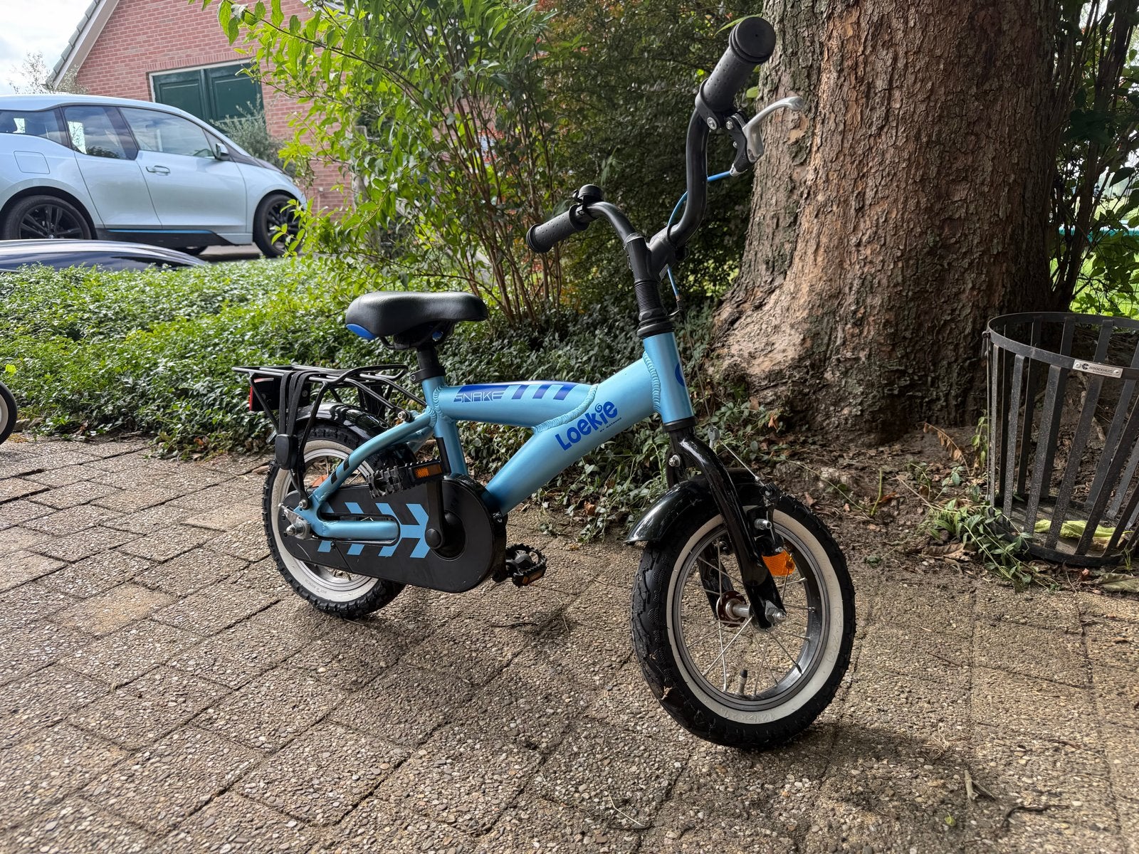 Loekie Snake 12 inch kinderfiets met zijwieltjes, Ophalen, Gebruikt, Minder dan 16 inch, Zijwieltjes