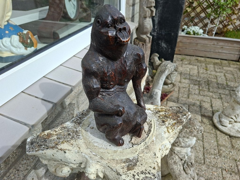 mooie handgemaakt beeld van gorilla, Ophalen of Verzenden, Handgemaakt, Beeld