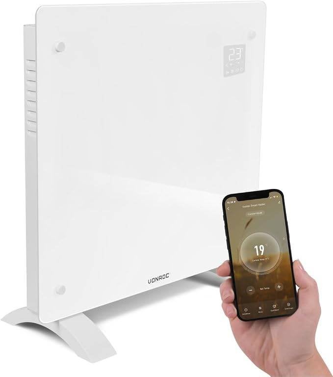 vonroc elektrische kachel 750W/1500W handmatig en via wifi, Ophalen, Gebruikt, Overige soorten, Elektrisch