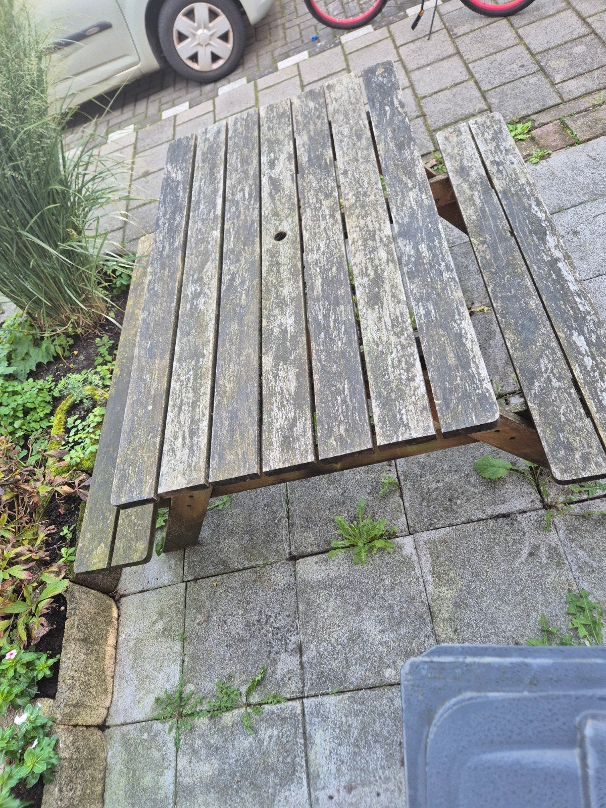 picniktafel, Tuin en Terras, Ophalen of Verzenden, Rechthoekig, Hout