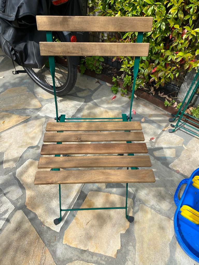 Houten klapstoeltjes Tärnö Ikea 3 stuks, Ophalen, 3 zitplaatsen, Zo goed als nieuw, Stoel