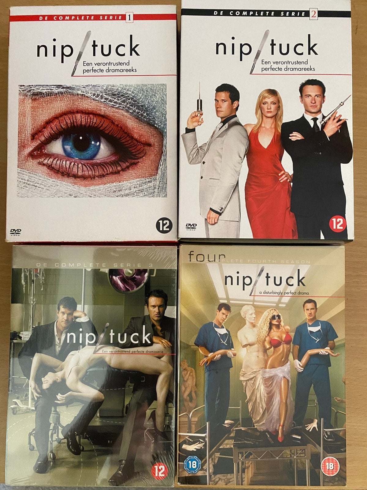 Nip/Tuck - Complete Seizoenen 1-4 DVD Boxset, Vanaf 18 jaar, Engels, Nederlands, Overige genres