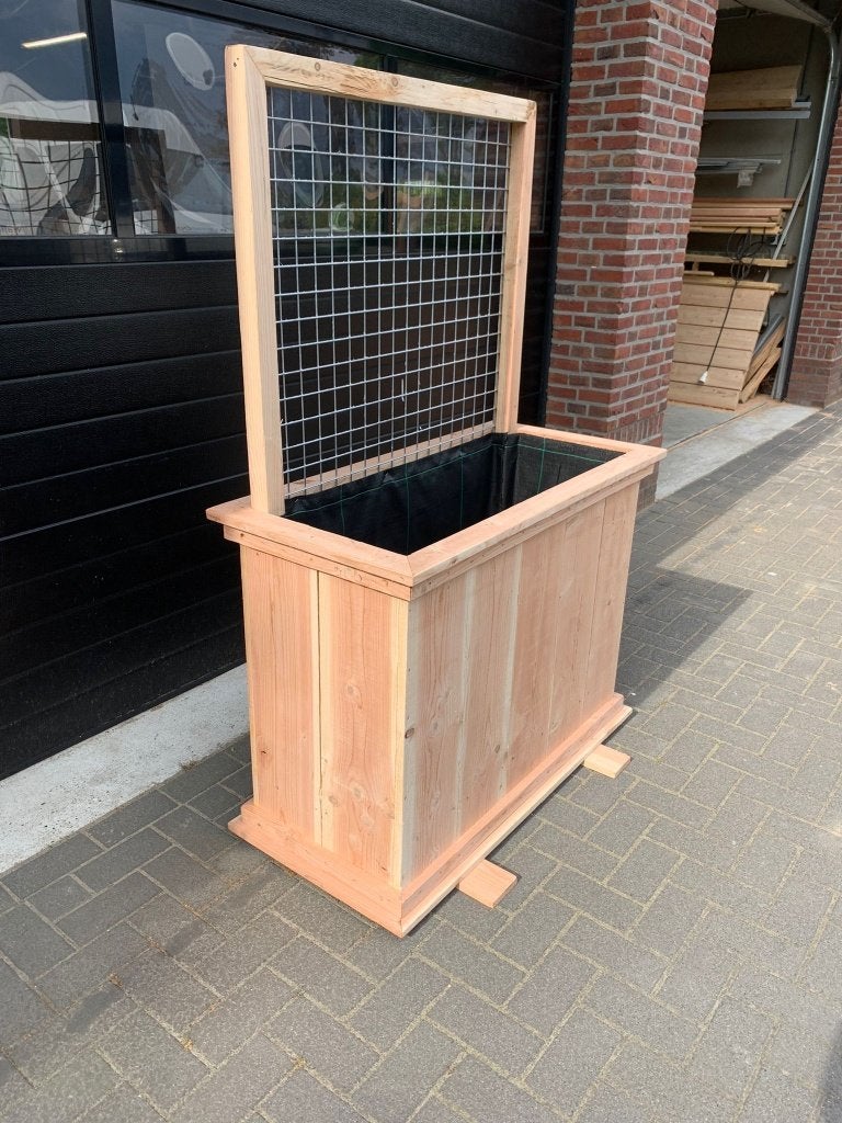 Douglas houten plantenbak, terras afscheidingsbak, bloempot, Ophalen, Nieuw, Rechthoekig, Hout