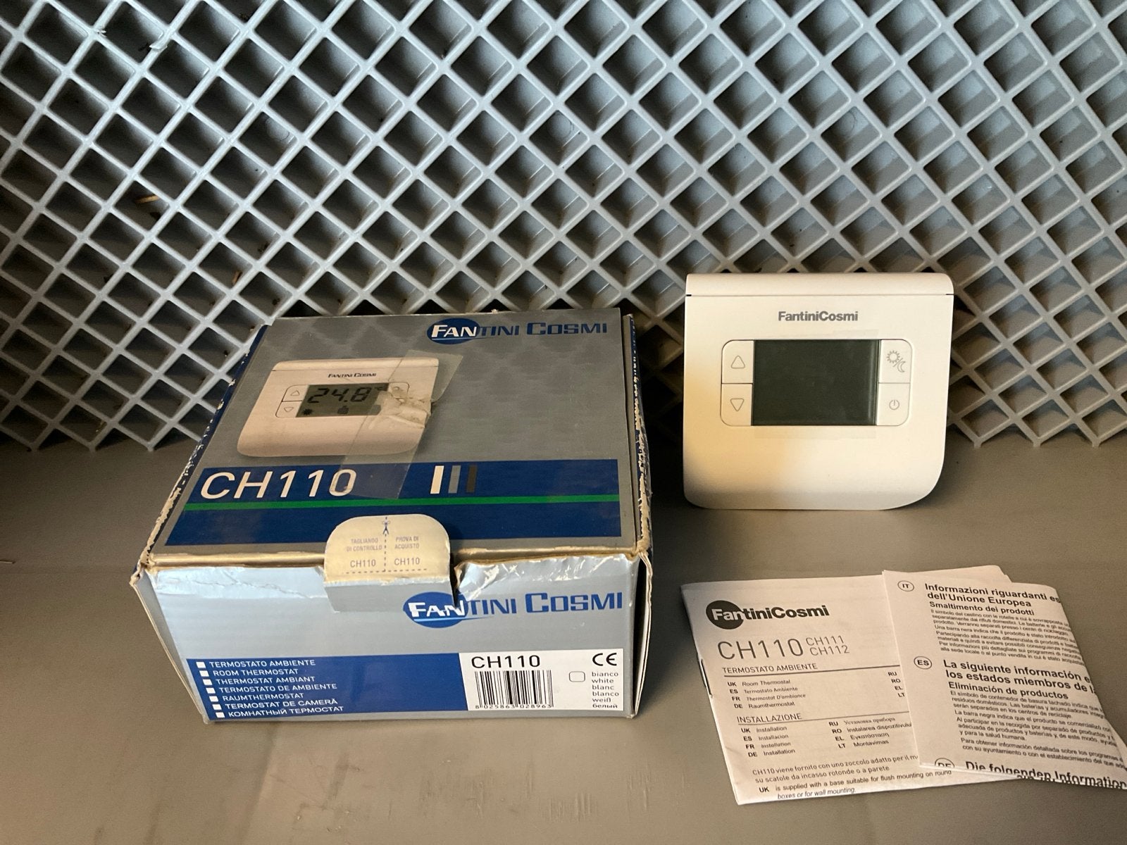 Fantini Cosmi CH110 Kamerthermostaat - Nieuw in doos (2), Doe-het-zelf en Verbouw, Ophalen, Slimme thermostaat, Nieuw