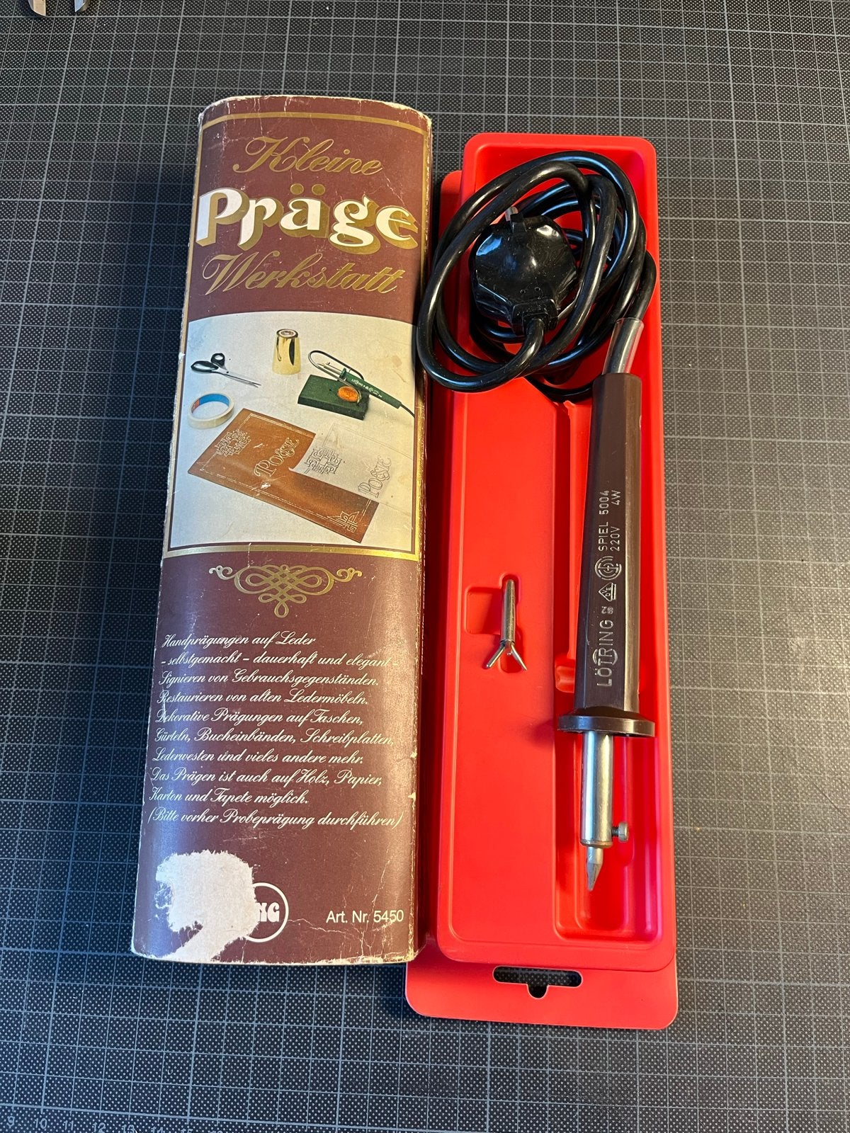 Boekbinden: Vintage Lötring Präge Werkstatt, Gebruikt, Gereedschap of Toebehoren, Elektrisch, Overige merken