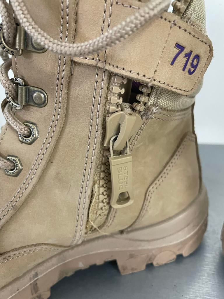 Steelblue werkschoenen maat 40  (rits los), Ophalen of Verzenden, Gedragen, Beige, Werkschoenen