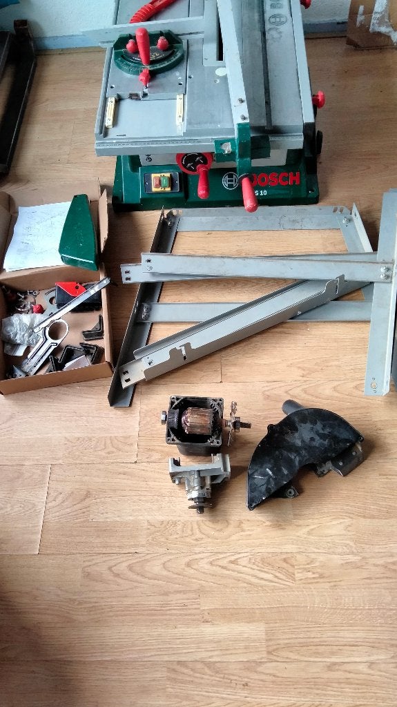 pts10 bosch zaagtafel motor stuk, Ophalen, Gebruikt, Cirkelzaag, 1200 watt of meer