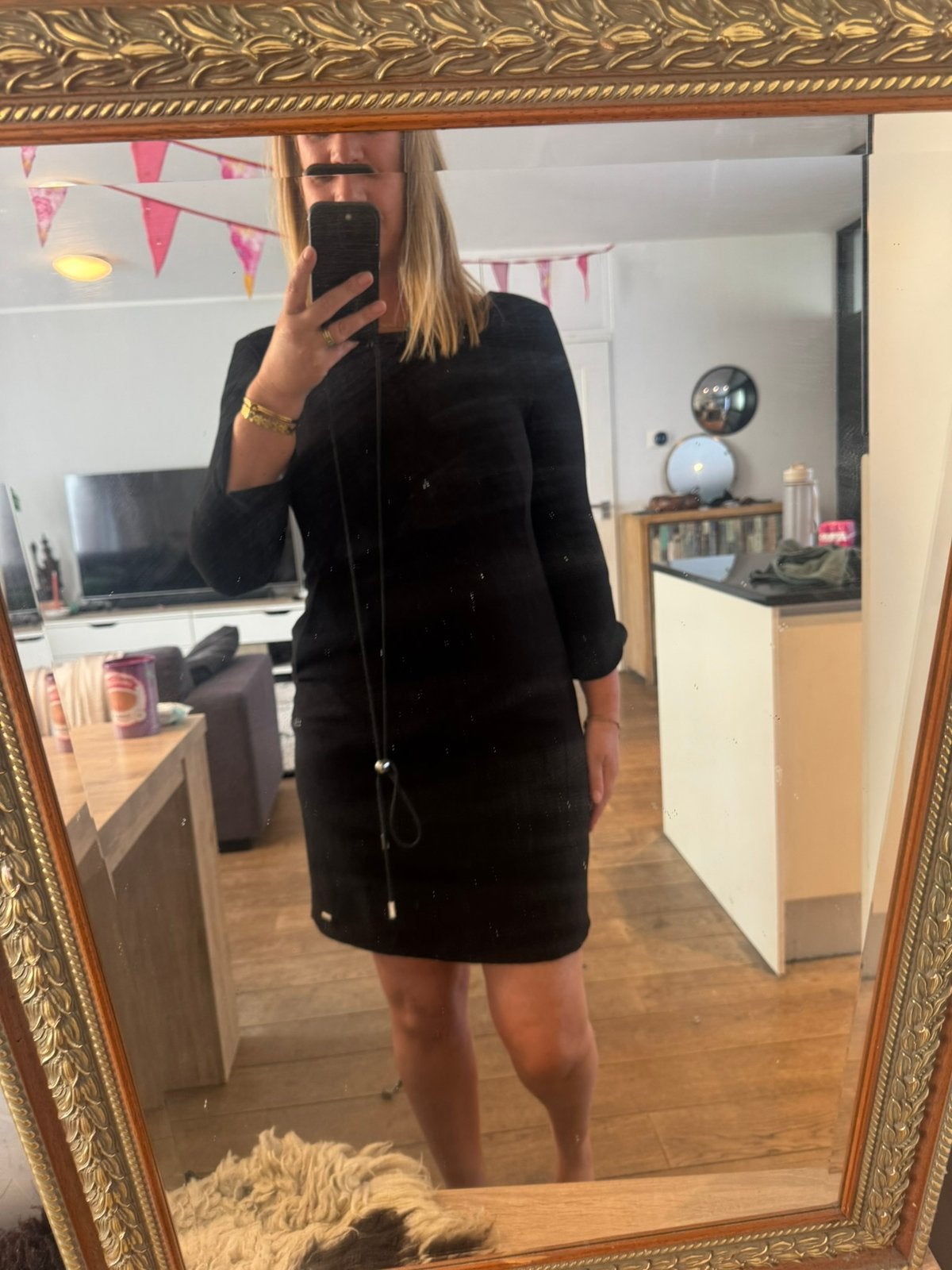 Cavallaro Jurk zwart maat M/ black dress, Kleding | Dames, Ophalen of Verzenden, Zo goed als nieuw, Maat 38/40 (M), Zwart