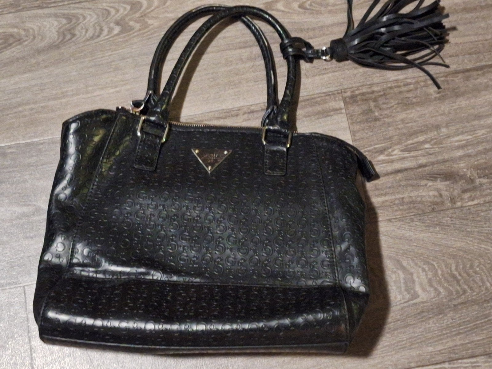Guess Los Angels. 1981. Dames Handtas. Vintage., Ophalen of Verzenden, Zo goed als nieuw, Zwart, Handtas