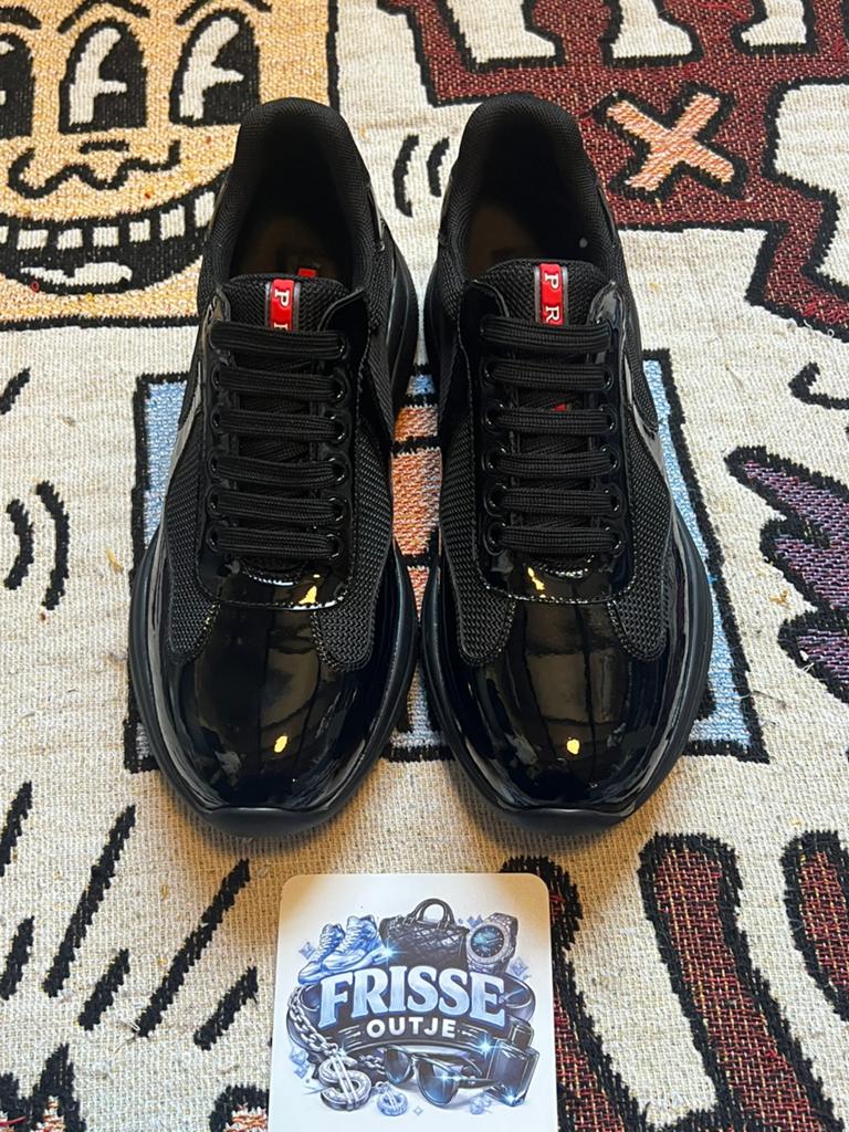 Prada american cup full black maat 39, Zwart, Nieuw, Ophalen of Verzenden, Sneakers of Gympen