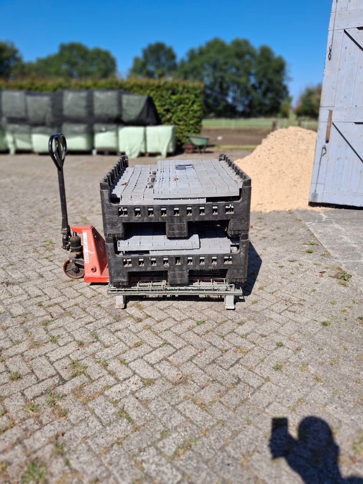 Vouw- en gaaskratten (palletbox)100x120x95 cm, Ophalen, Gebruikt, 100 cm of meer, Opvouwbaar