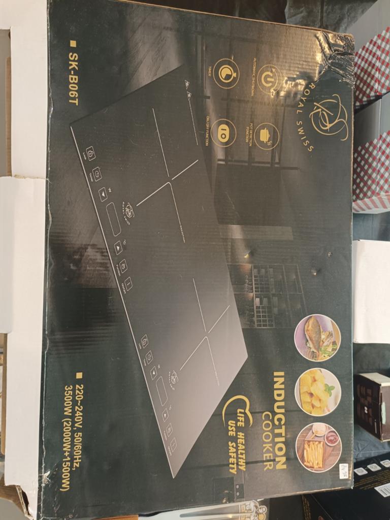 Royal Swiss inductie kookplaat., Witgoed en Apparatuur, Fornuizen, Ophalen, Minder dan 85 cm, Nieuw, 3 kookzones of minder