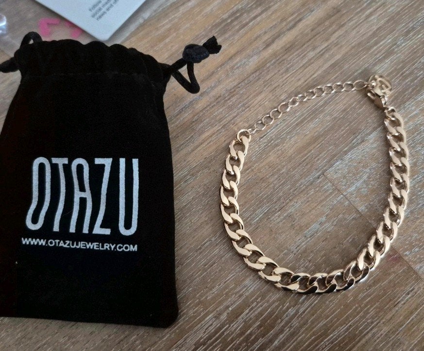 Gouden schakelarmband Otazu 15-21 cm NIEUW, Ophalen of Verzenden, Nieuw, Goud, Goud