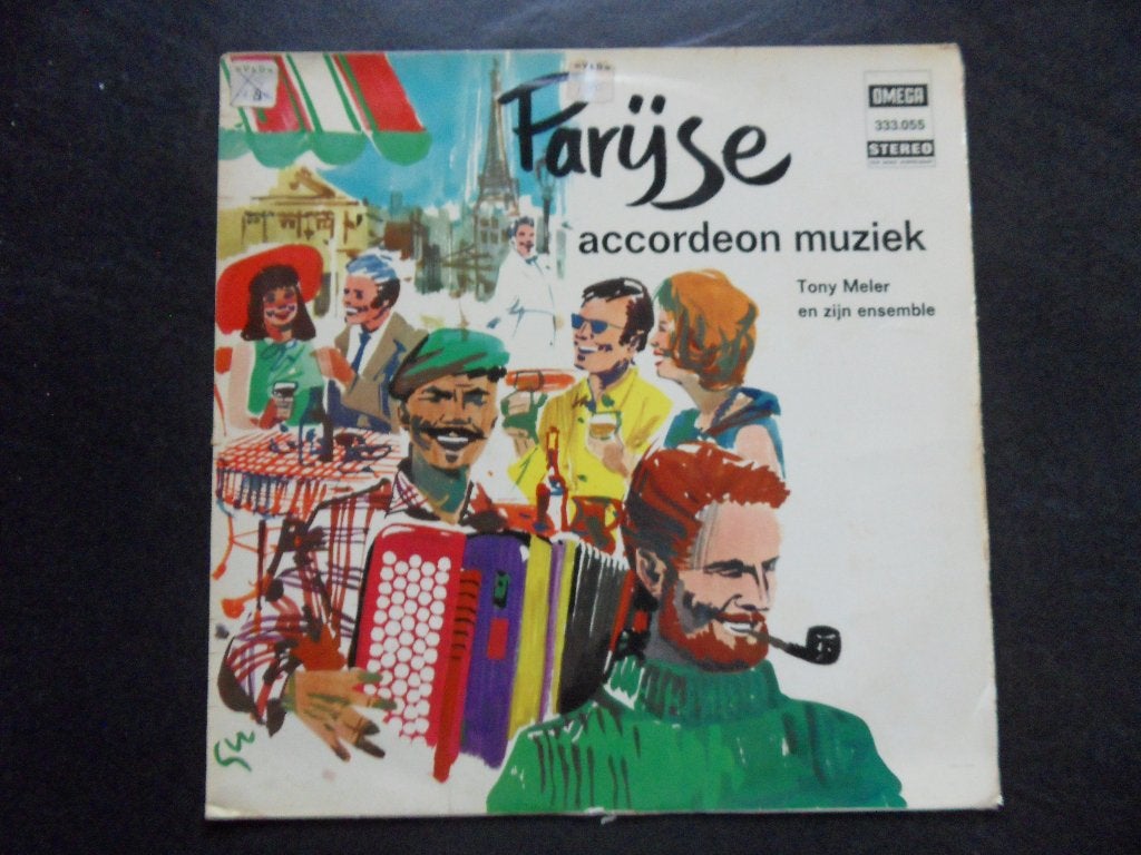 Tony Meler en zijn Musette Ensemble– Accordeonklanken uit Pa, Ophalen of Verzenden, Zo goed als nieuw, Overige formaten, Europees
