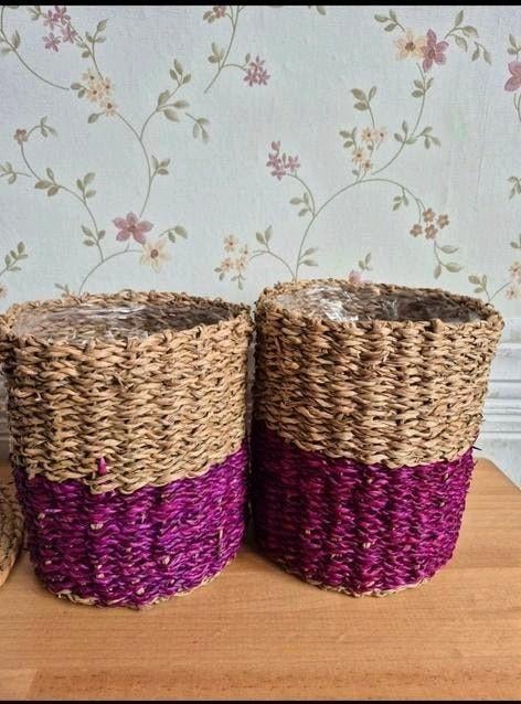 2 nieuwe Intratuin bloempotten - Alleen ophalen, Overige materialen, Rond, Nieuw, Minder dan 40 cm