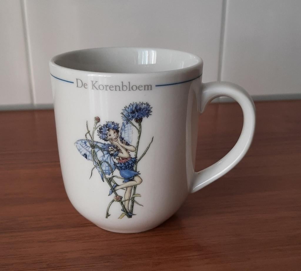 Flower Fairies Mok 'De Korenbloem' - Porselein, z.g.a.n., Ophalen