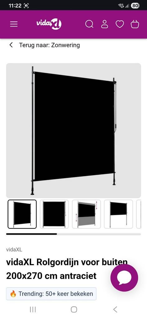 Balkonschermen, Tuin en Terras, Tuinschermen, Ophalen, 200 cm of meer, Nieuw, 200 cm of meer