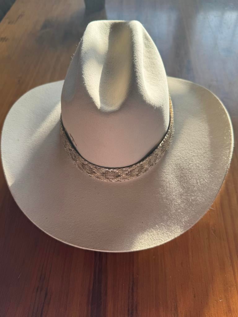 Charlie 1 horse Witte Cowboyhoed 10X Quality Fur Felt, Ophalen of Verzenden, Zo goed als nieuw, 58 cm (L, 7¼ inch) of meer, Hoed