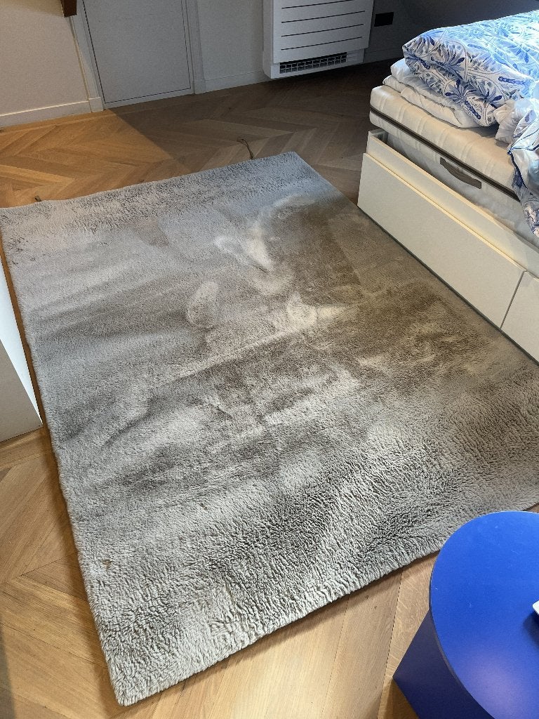 Hoogpolig karpet/vloerkleed | 160x230 cm | grijs, Ophalen, 150 tot 200 cm, 200 cm of meer, Zo goed als nieuw
