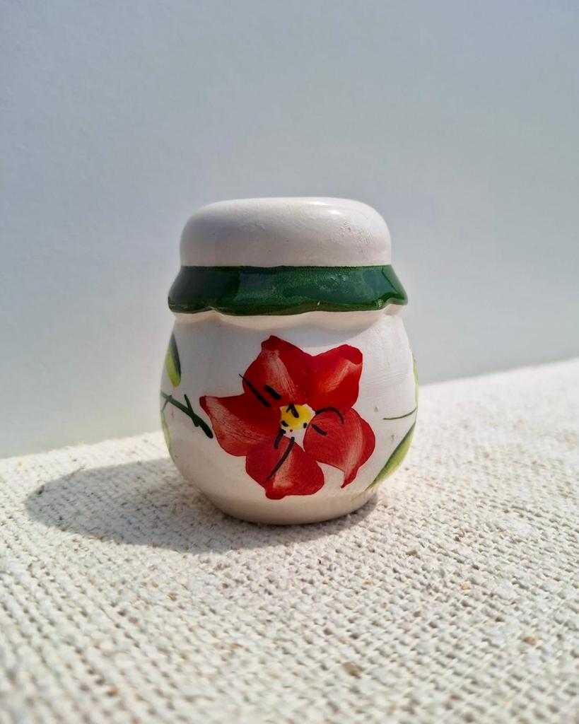 Zoutvaatje met bloemmotief, Ophalen of Verzenden, Zo goed als nieuw, X, X
