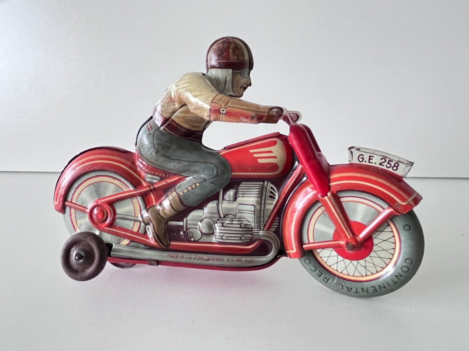 Blikken speelgoed motorfiets Technofix, Ophalen of Verzenden