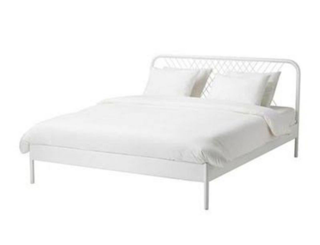 Ikea Nesttun bed 160x200 met verstelbare lattenbodem, Huis en Inrichting, Slaapkamer | Bedden, Ophalen, Tweepersoons, Zo goed als nieuw
