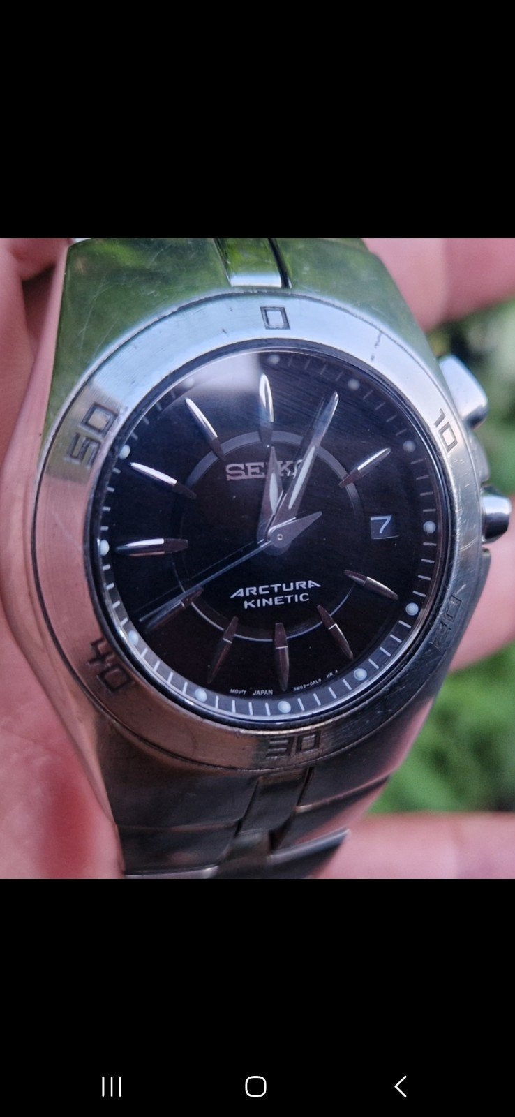 Seiko Arctura Kinetic 5M62-0AL0 met nieuwe accu, Gebruikt, Staal, Polshorloge, Ophalen of Verzenden