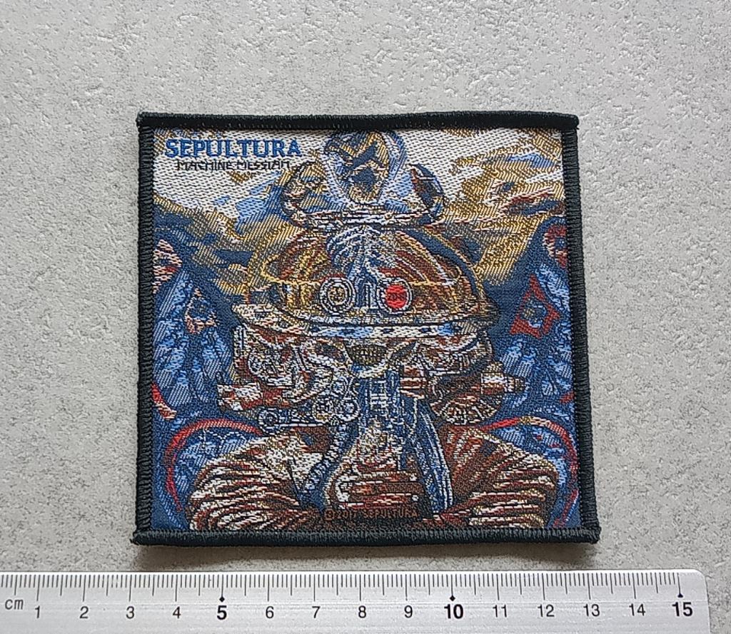 Sepultura prachtige machine messiah 2017 patch 42, Verzenden, Nieuw, Kleding