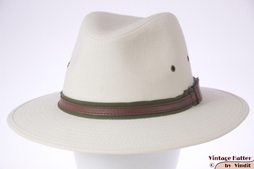 Outdoor hoed Hawkins wit katoen maten 58 en 59 nieuw, Hoed, Nieuw, Ophalen of Verzenden, 58 of 59 cm (L, 7¼ of ⅜ inch)