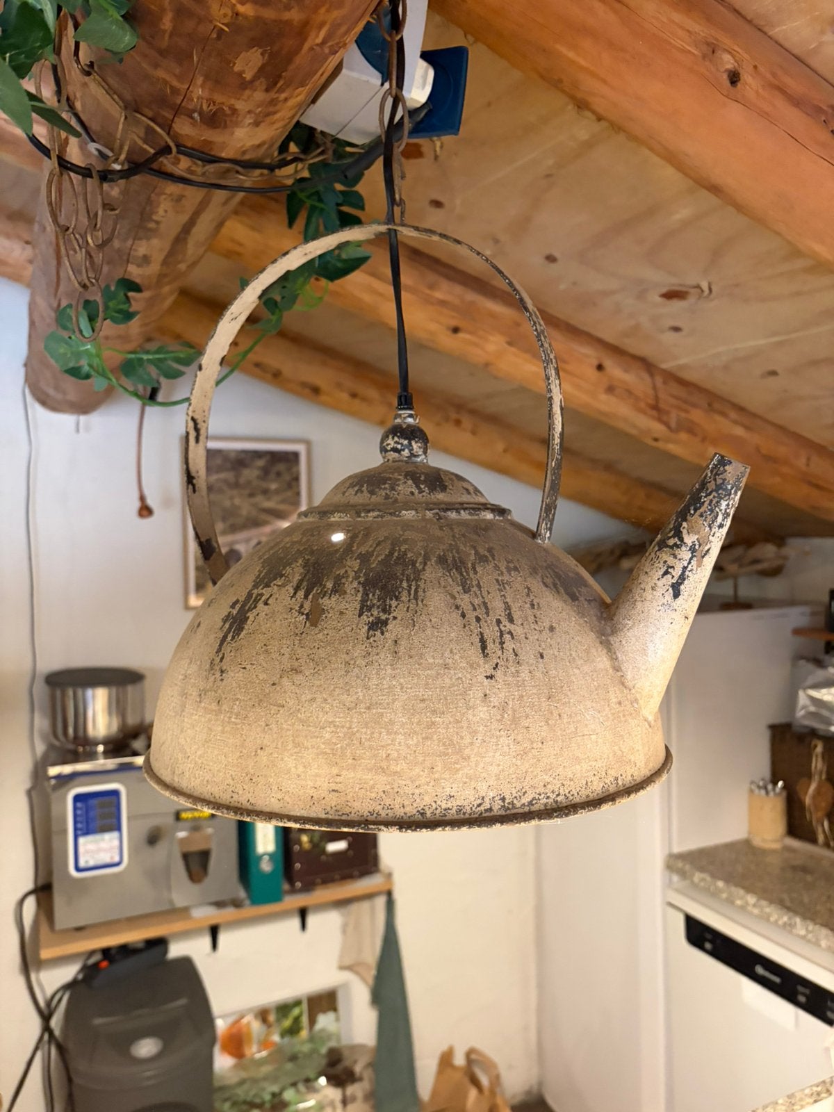 Theepot lamp, Ophalen, Zo goed als nieuw