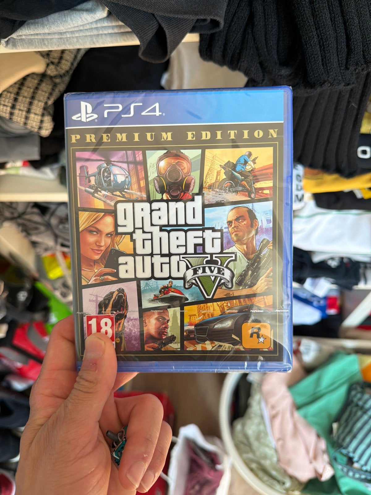 Grand Theft Auto V (GTA 5) Premium Edition PS4 - Zo goed als, Avontuur en Actie, Online, Vanaf 18 jaar, 1 speler
