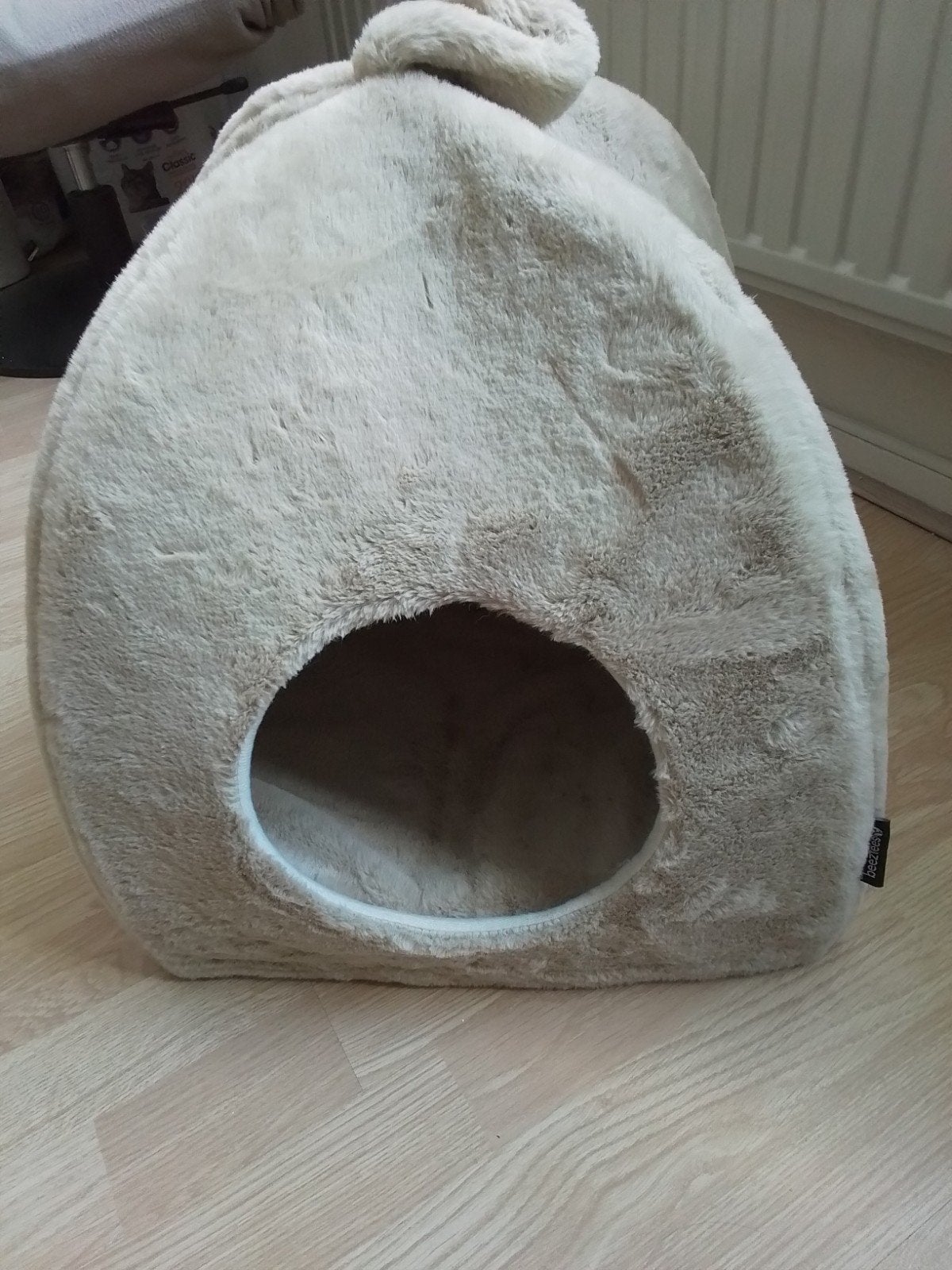 fluwelen poezen huisje, Dieren en Toebehoren, Kattenmanden, Ophalen, Nieuw, Pluche