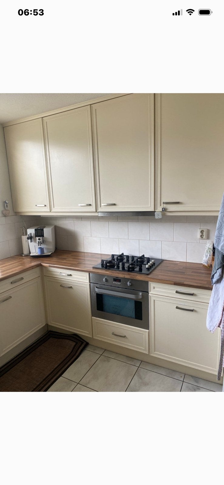 Complete hoekkeuken met Siemens oven en Zanussi kookplaat, Ophalen of Verzenden, Zo goed als nieuw