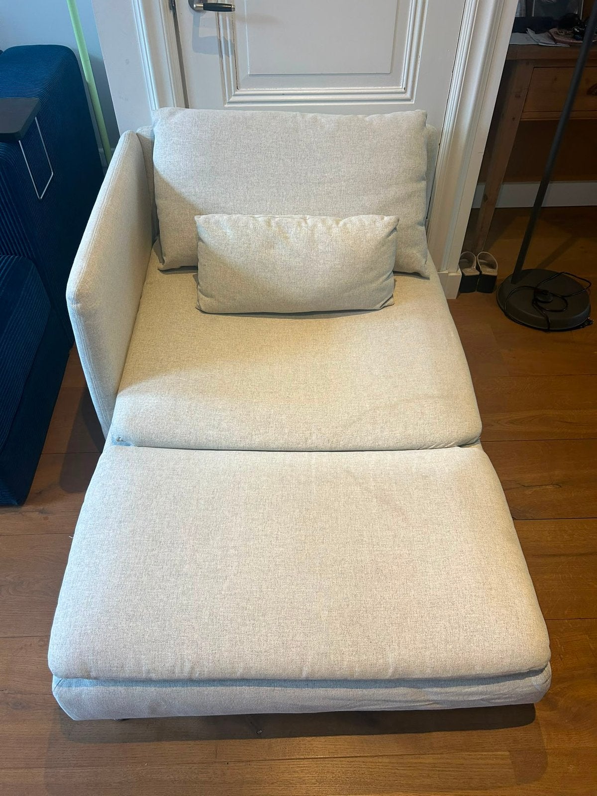 Beige Chaise Longue IKEA Soderhamn, Ophalen, Gebruikt, Eenpersoons, Minder dan 150 cm