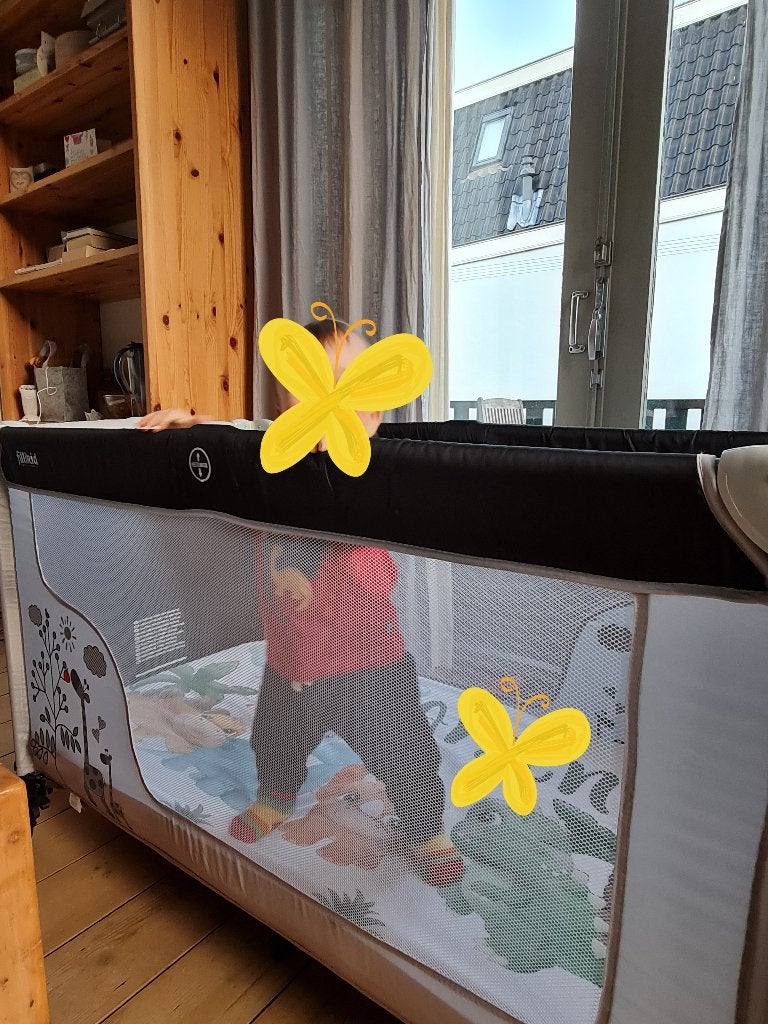 Fillikid Travelcot Standard Giraffe, Ophalen, Zo goed als nieuw, Reisbedje