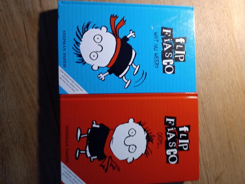 Flip Fiasco Boeken: Wat Nu Weer? & Oeps..., Ophalen of Verzenden, Zo goed als nieuw, Stephan Pastis, Fictie algemeen