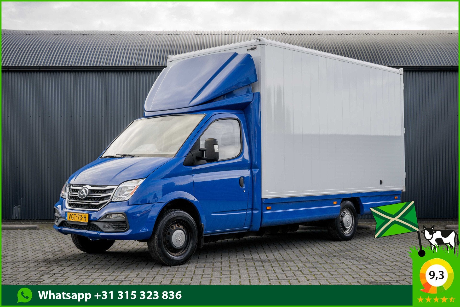 Maxus EV80 | Volledig Elektrisch | 3-Zits | Camera | Bakwage, Auto's, Gebruikt, Origineel Nederlands, Grijs, Te koop