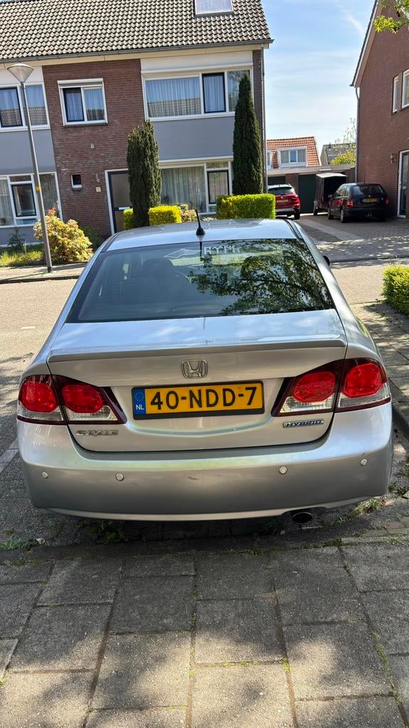 Honda Civic 1.3 Vtec Hybrid 4DR C-tr. 2008 Grijs, Auto's, 22 km/l, Sedan, 1339 cc, Te koop