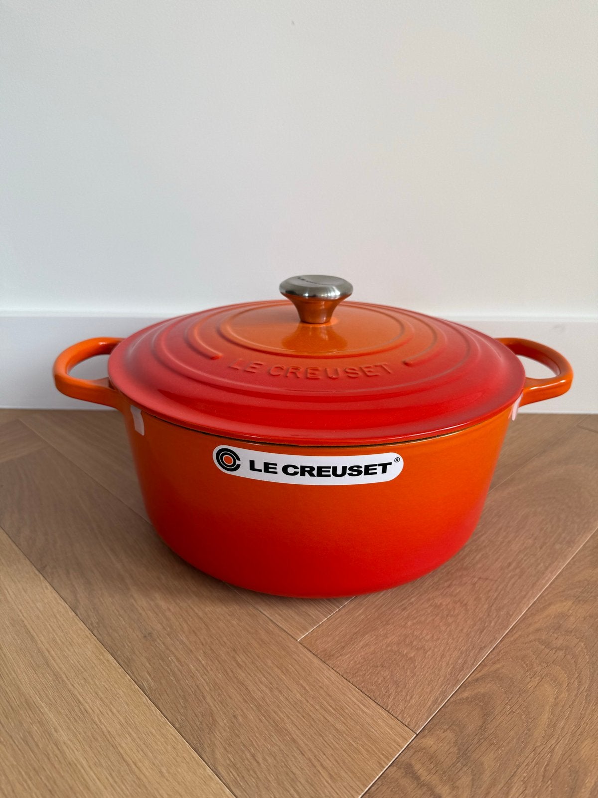 Le Creuset Signature Braadpan Oranje 30cm - nieuw, Huis en Inrichting, Keuken | Potten en Pannen, Met deksel, Nieuw, Le Creuset