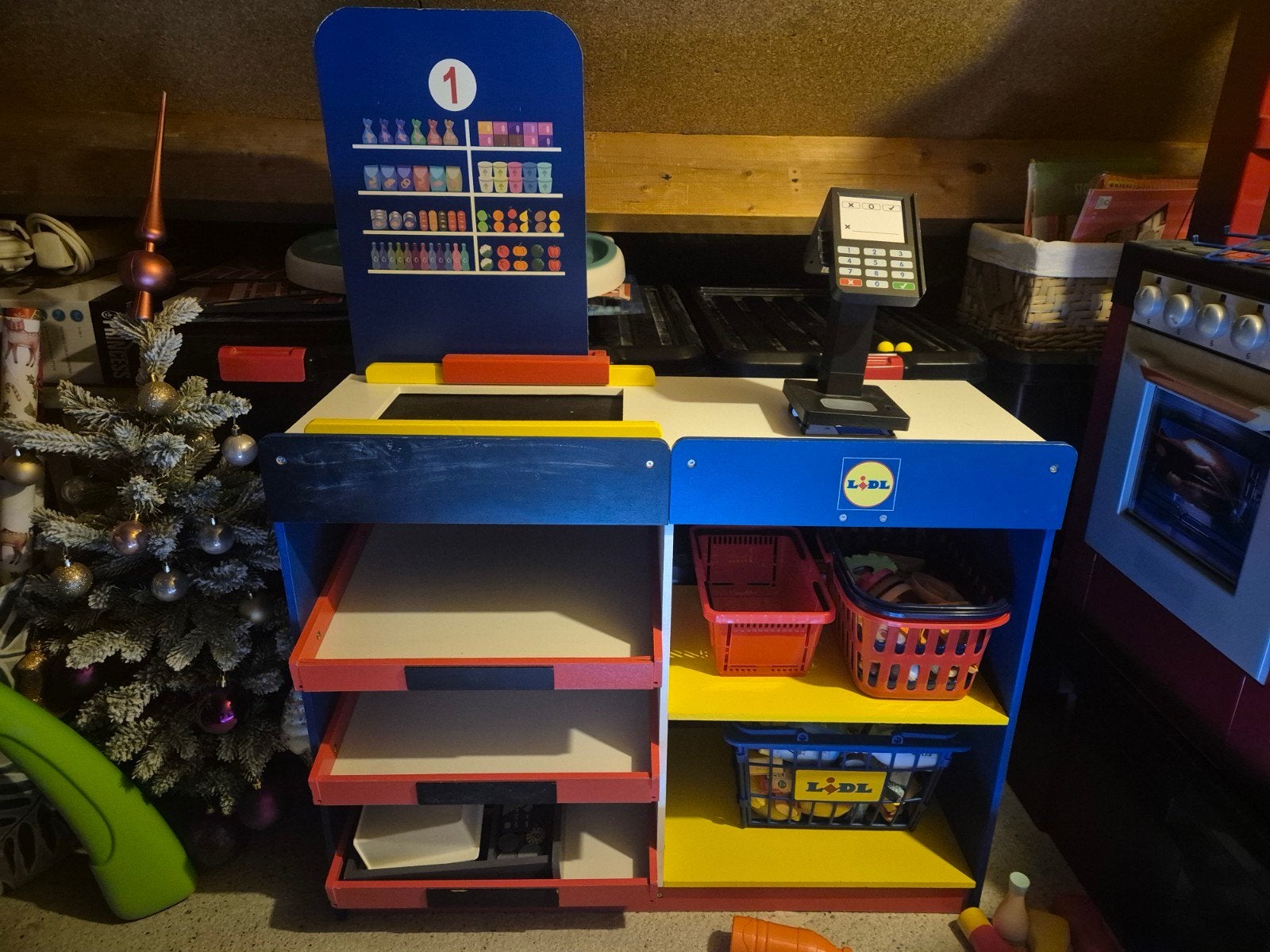 Lidl winkel met accessoires, Ophalen, Gebruikt, Meubelstuk of Keukentje